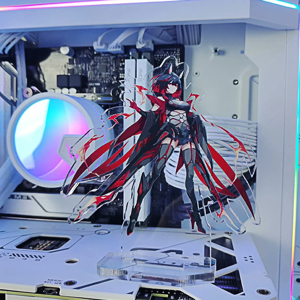 ARGB ROG RO ゲーマーキャビネットフィギュア、DIY Helios ケース信念装飾品 5V 3PIN オーラ同期 PC アクセサリー
