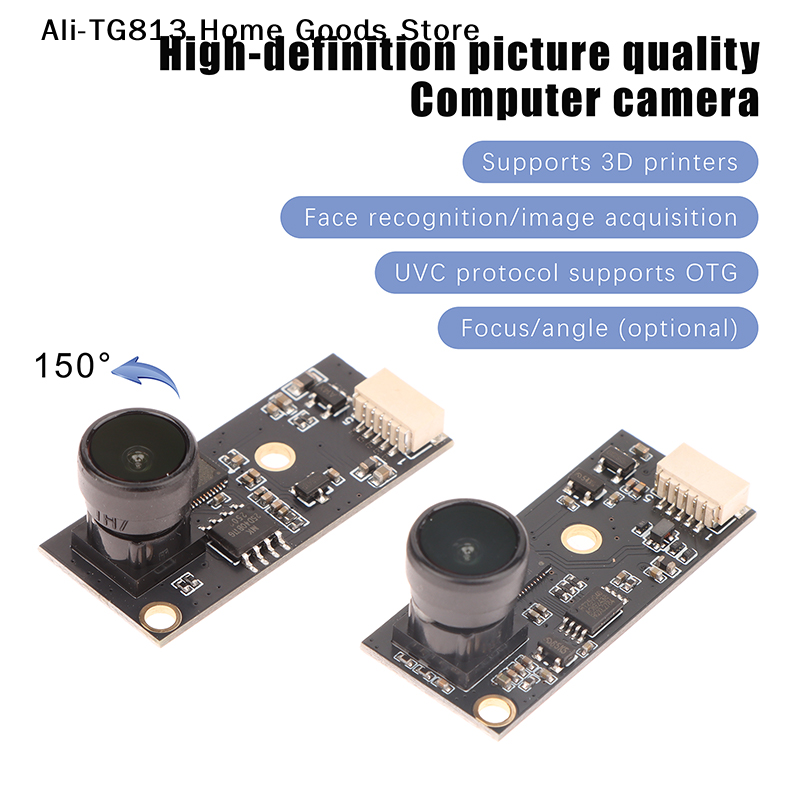 [TG813] 1080PHD USB カメラモジュール 3D プリンタ用固定焦点 130/150 度フリードライブ USB2.0 UVC OTG Linux 用
