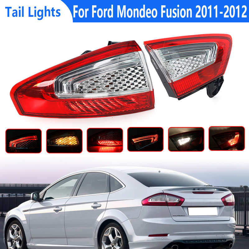 LED テールライトフォード モンデオ フュージョン 2011-2012 左/右アウター テールライトインナー テールライト
