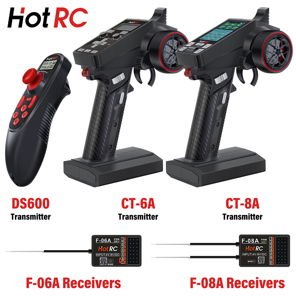 HotRC 送信機 CT-6A CT-8A DS600 6CH 8CH 2.4GHz 無線システム リモコン