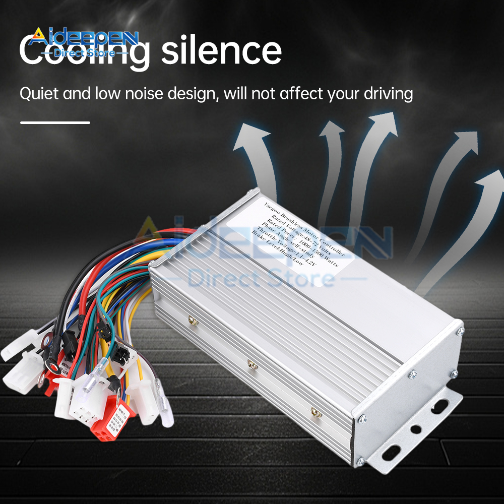 48V-72V 1000W 1500W モーターコントローラー E-バイク/電動スクーター ブラシレススピードコントローラー デュアルモードドライブ ブラシレスコントローラー