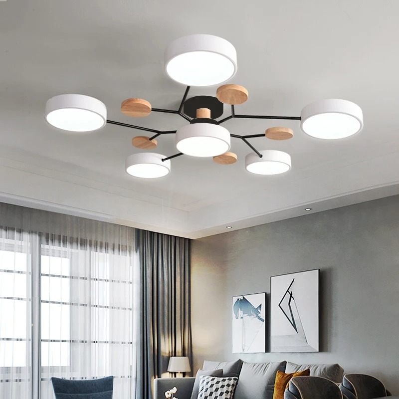 IRALAN 大型シーリングランプ LED ライトルーム寝室シンプルなランプ照明器具マカロンシーリングライトリビングルーム