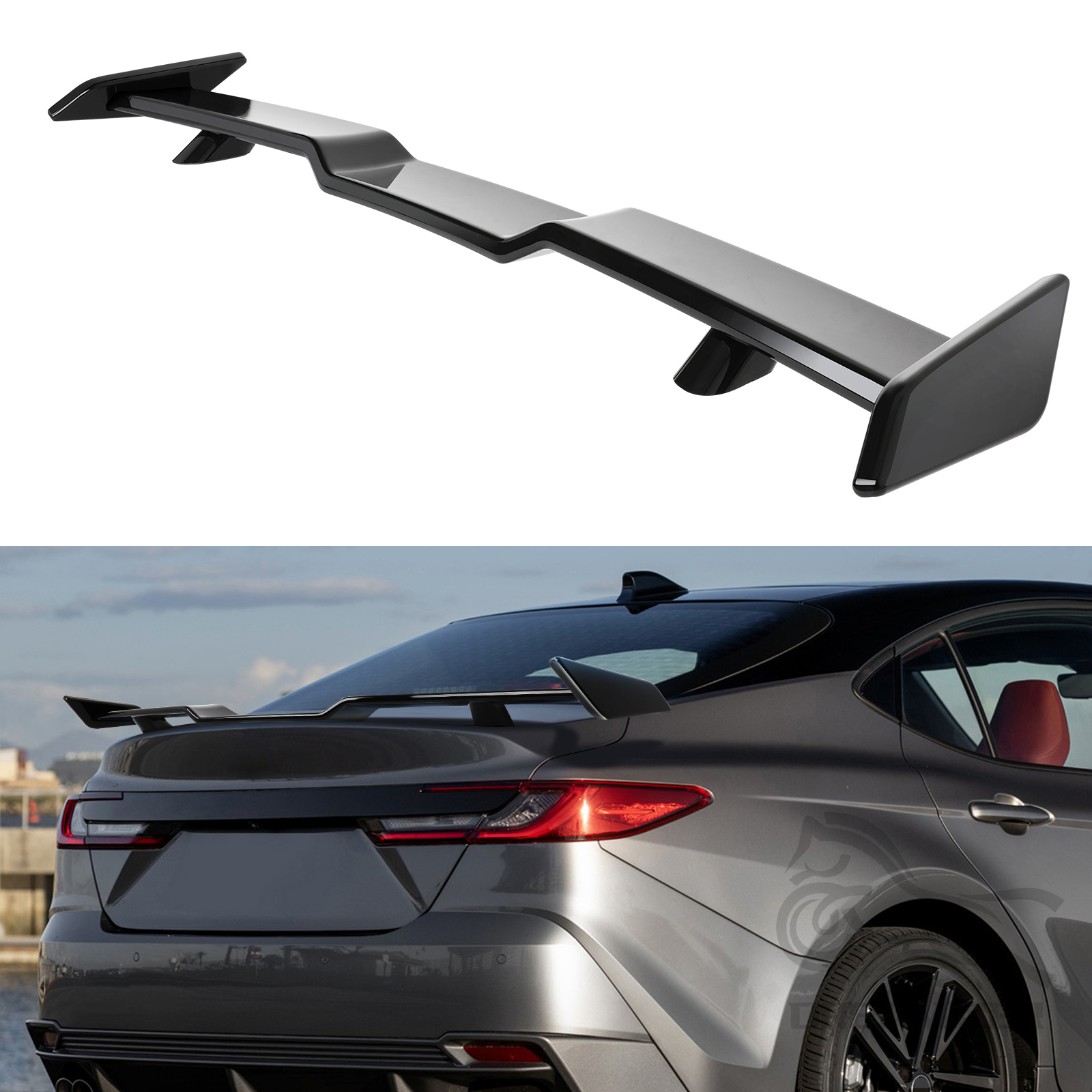 JDM TRD スタイルハイキックトランクスポイラーウイングテールゲートボディキットアクセサリー 2018 19 2020 2021 2022 2023 トヨタカムリ