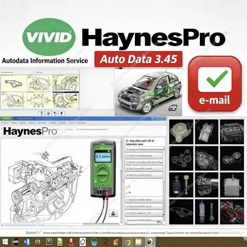Auto.Data 3.45 自動車修理ソフトウェア haynes pro Vivid Workshop 2018.1 多言語フランス語データ パーツ カタログ 2026 用
