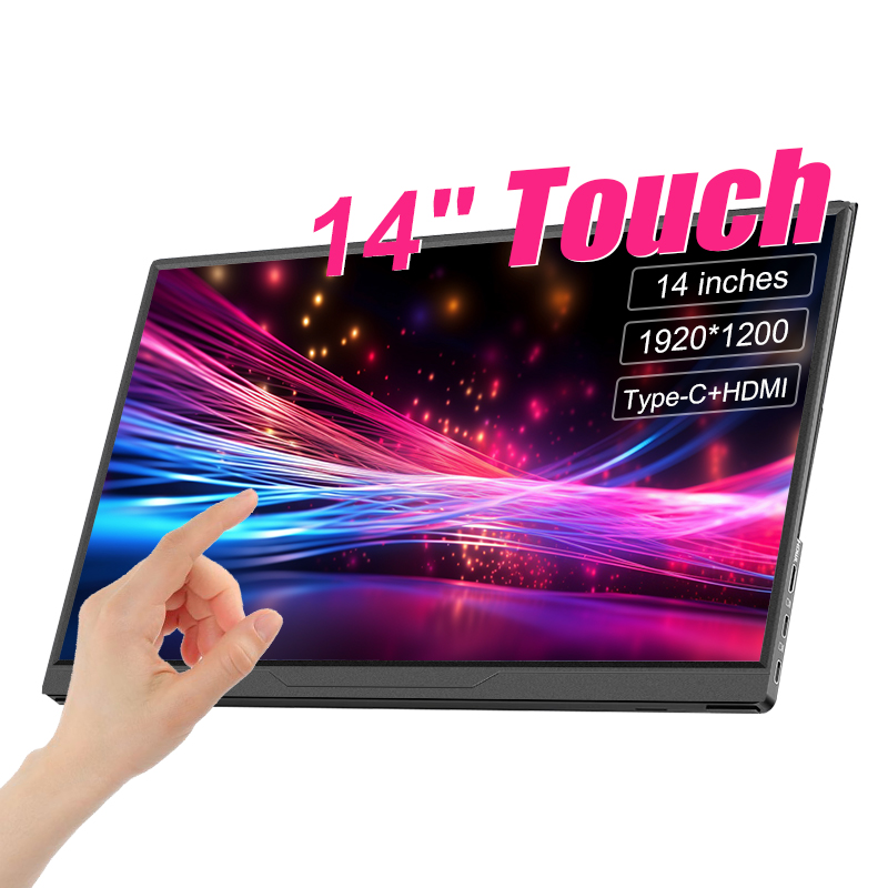 14 インチ ポータブル モニター タッチ超薄型 1200P IPS USB-C HDMI 外部セカンド スクリーン ラップトップ PC 携帯電話スイッチ PS4/5 Xbox