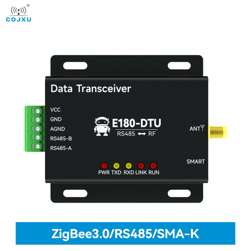 EFR32MG1B Zigbee 3.0 ワイヤレスデータ送信局 COJXU E180-DTU(Z20-485) RS485 20dBm DC8 〜 28V Zigbee データトランシーバー