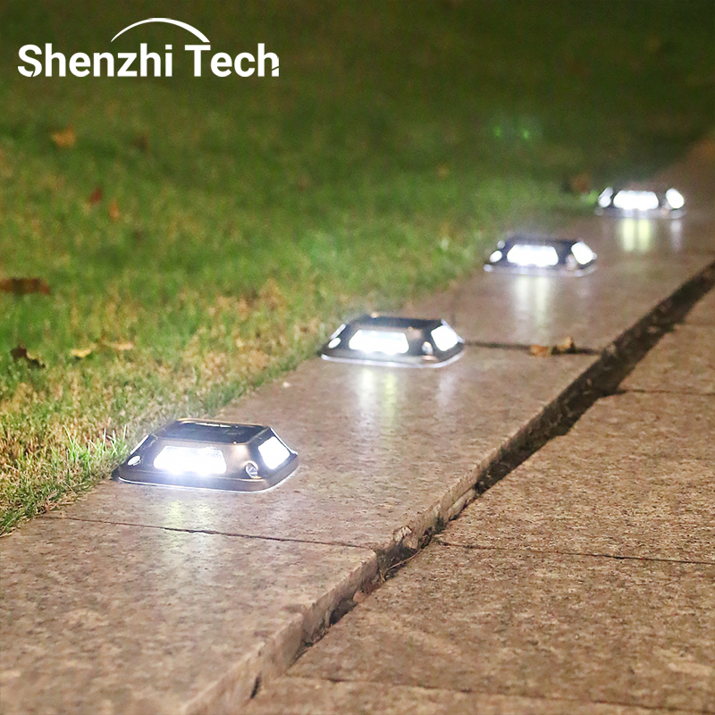 8LED ソーラー私道ライト屋外ガーデングラウンドライト防水 LED ソーラーウォールランプキャンプ用ステップ階段経路歩道 12 月