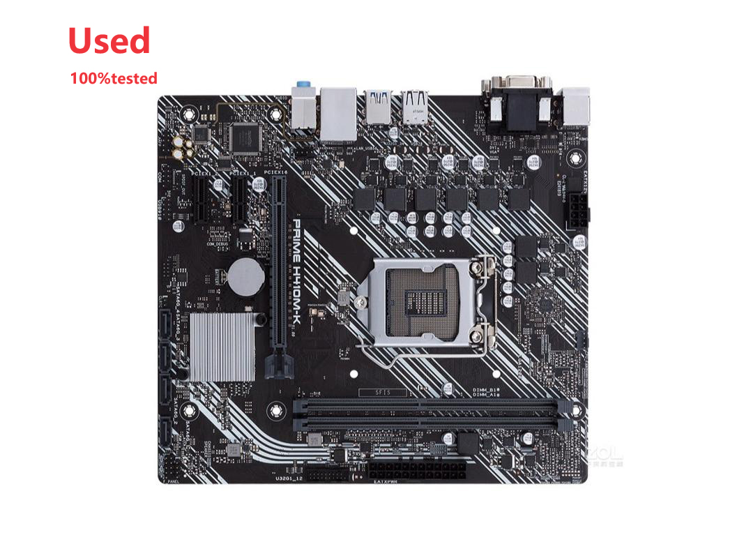 Asus PRIME H410M-K オリジナル デスクトップ インテル H410 H410M DDR4 マザーボード LGA 1200 i7/i5/i3 USB3.0 中古