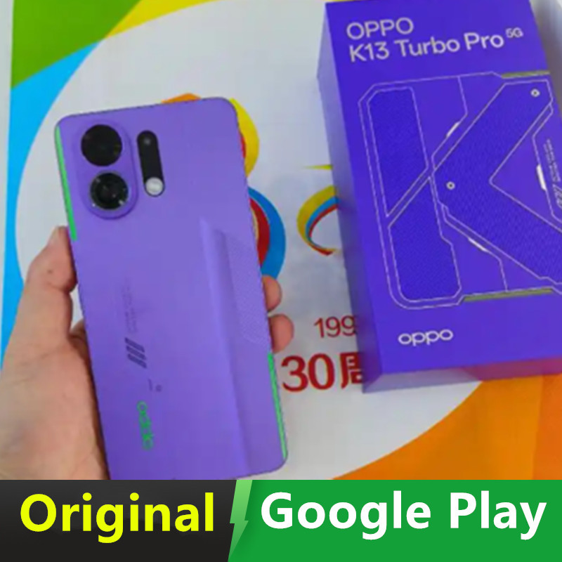 オリジナル Oppo K13 ターボプロ携帯電話 OTA 6.8 "AMOLED 7000mAh バッテリー 80 ワット充電 50.0MP カメラ Snapdragon 8s Gen 4 在庫あり