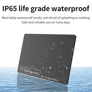 スマート超薄型プラスチック製エアータグカードウォレット　磁気ピン充電式ファインダー　ミニスマートアイテムファインダー　マイカードデバイス　GPS位置追跡トラッカー