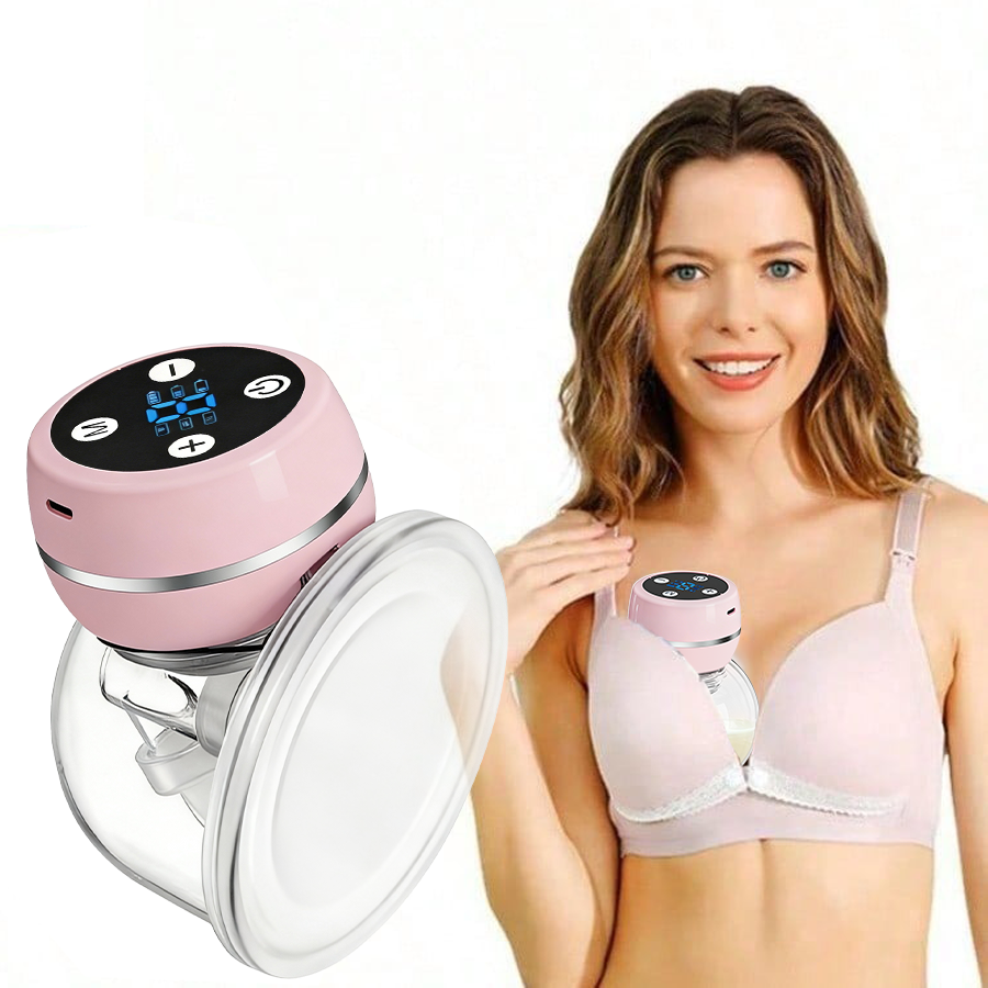 ウェアラブル電動搾乳器ハンズフリー 3 モード 9 レベル BPA フリー LED ディスプレイポータブルミルクコレクター