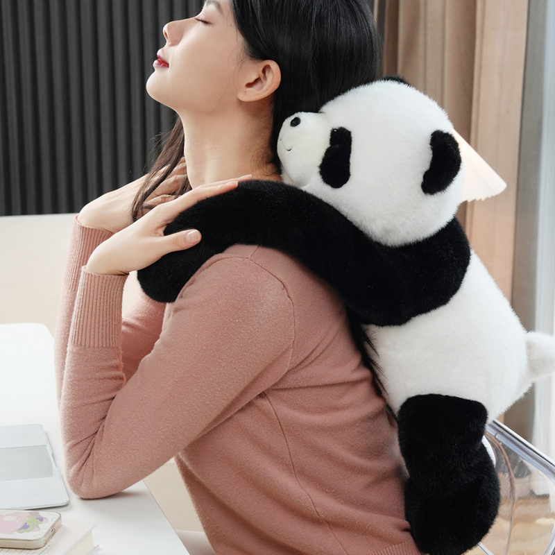 ロングアーム動物加重ぬいぐるみソフト怠惰なふわふわぬいぐるみ動物ぬいぐるみビッグパンダぬいぐるみソフト減圧枕