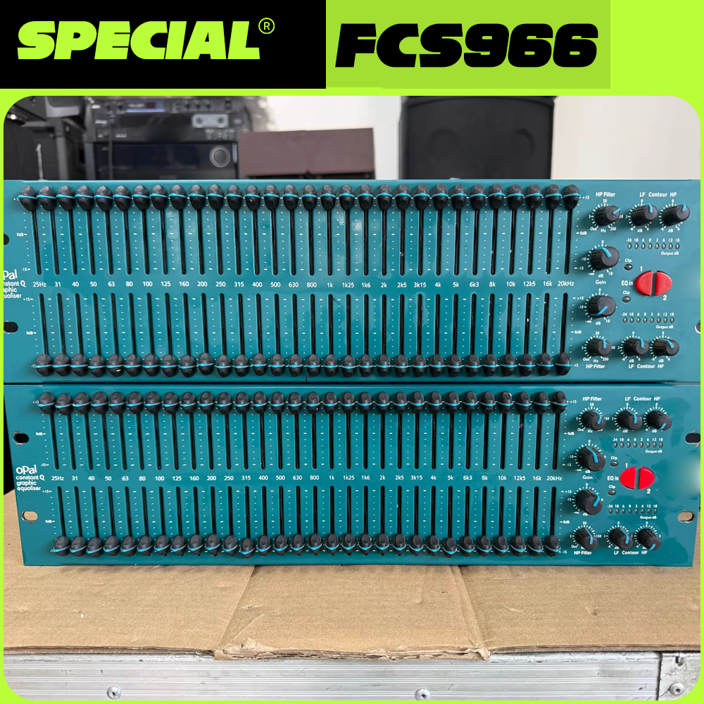 FCS966 FCS 966 オーディオ EQ ハイパスフィルター スピーカー管理 デュアルチャンネルグラフィック 30 ビットグラフィック カラオケサウンド オーディオイコライザー