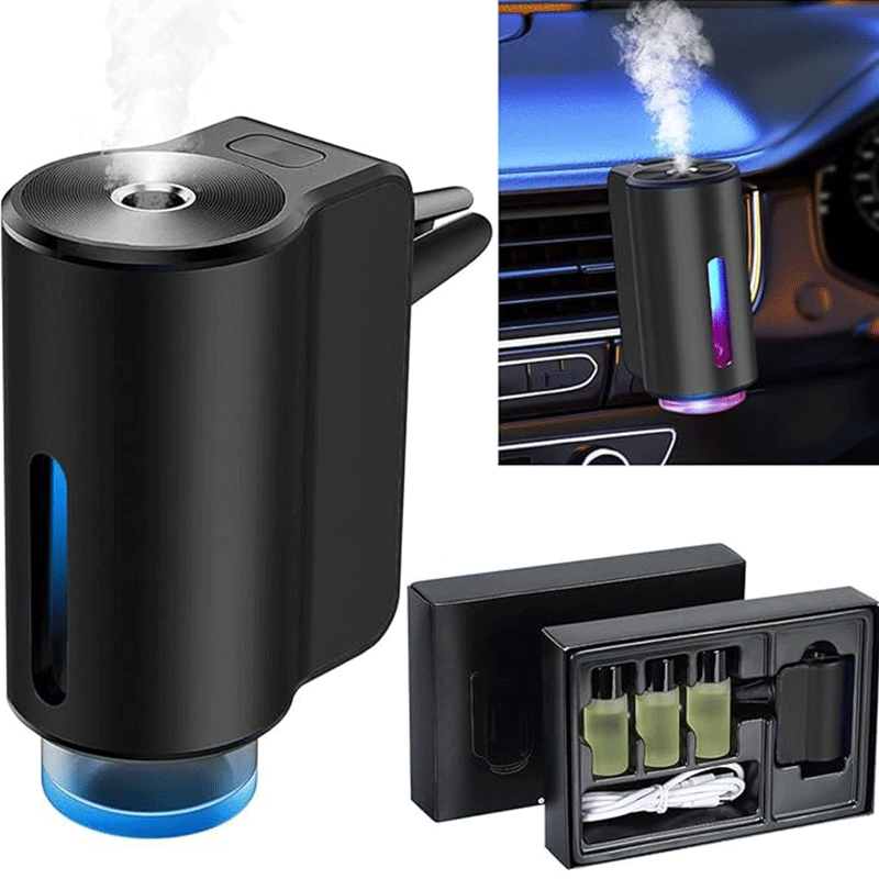車の芳香剤アロマディフューザー 3 レベルの調整可能なインテリジェント充電式フレグランスディフューザーインテリアカーアクセサー