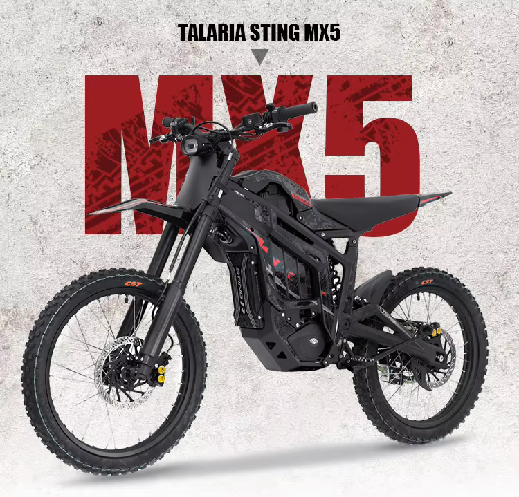 2025 タラリアスティング MX5pro 72v 13KW ミッドドライブオフロード電動自転車 40AH 長距離電動ダートバイク電動バイク
