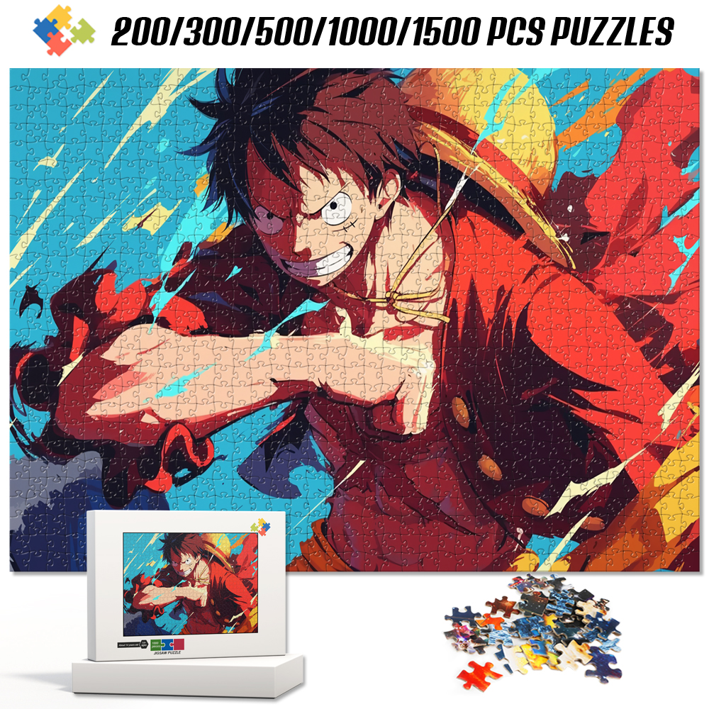 ワンピース ルフィ 1000 ピース ジグソーパズル アニメ 数独 知育玩具 ストレス解消 家族 インタラクティブ ギフト 子供 大人用