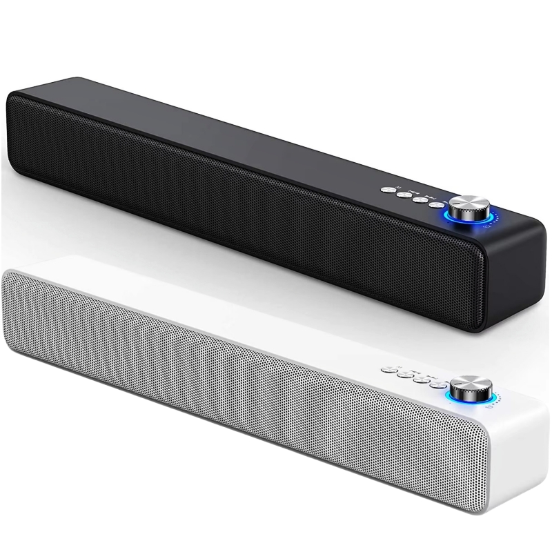 よく販売 A35 シンプルなスタイルのコンピュータ/テレビサウンドバーステレオスピーカー Bluetooth と家庭用テレビ PC サウンドバーホワイト/ブラック