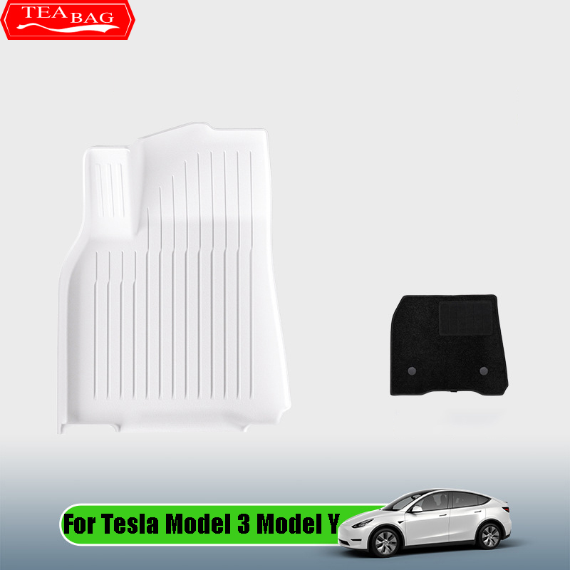 テスラモデル 3 モデル Y 2021-2024 カースタイリングフロアマット特別な TPE 素材防水トランクマットオートインテリアアクセサリー
