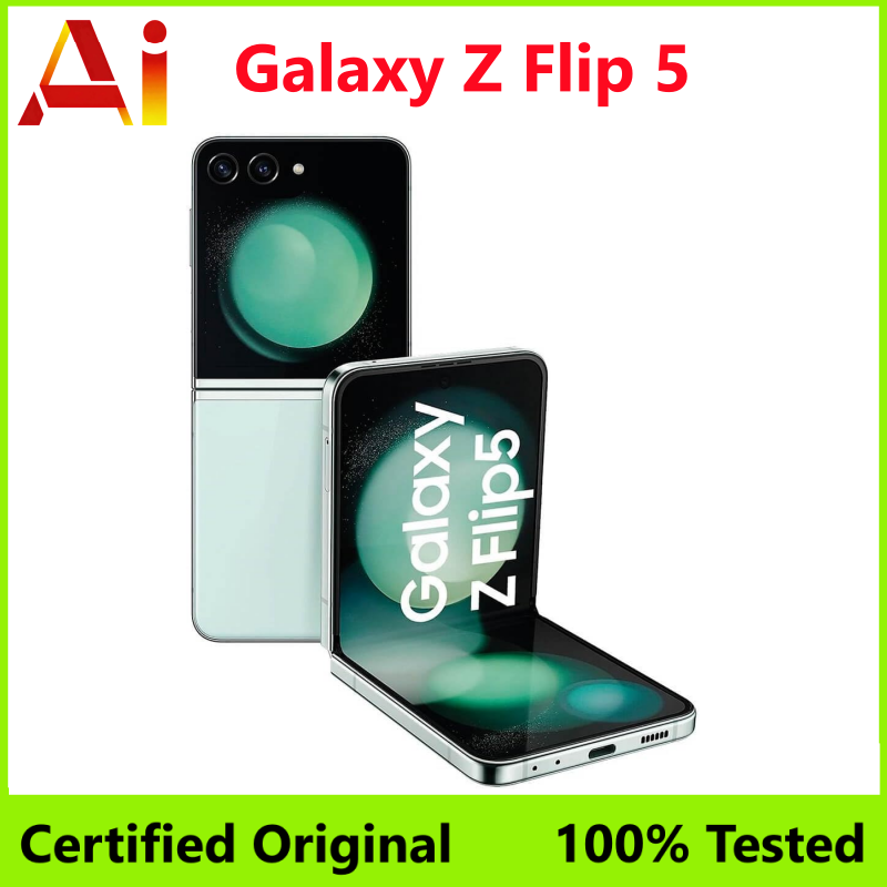 Samsung Galaxy Z Flip 5 Flip5 5G F731B F731N F731U1 6.7インチ NFC Snapdragon 折りたたみ式オリジナル 99% 新しい Android 携帯電話