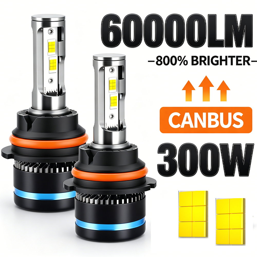 H7 H13 LED 300W 60000LM 車のヘッドライト電球 Canbus CSP H1 H4 H11 H8 H9 9005 HB3 9006 HB4 9007 HB5 フォグランプ 6500K ホワイト 12V 24V