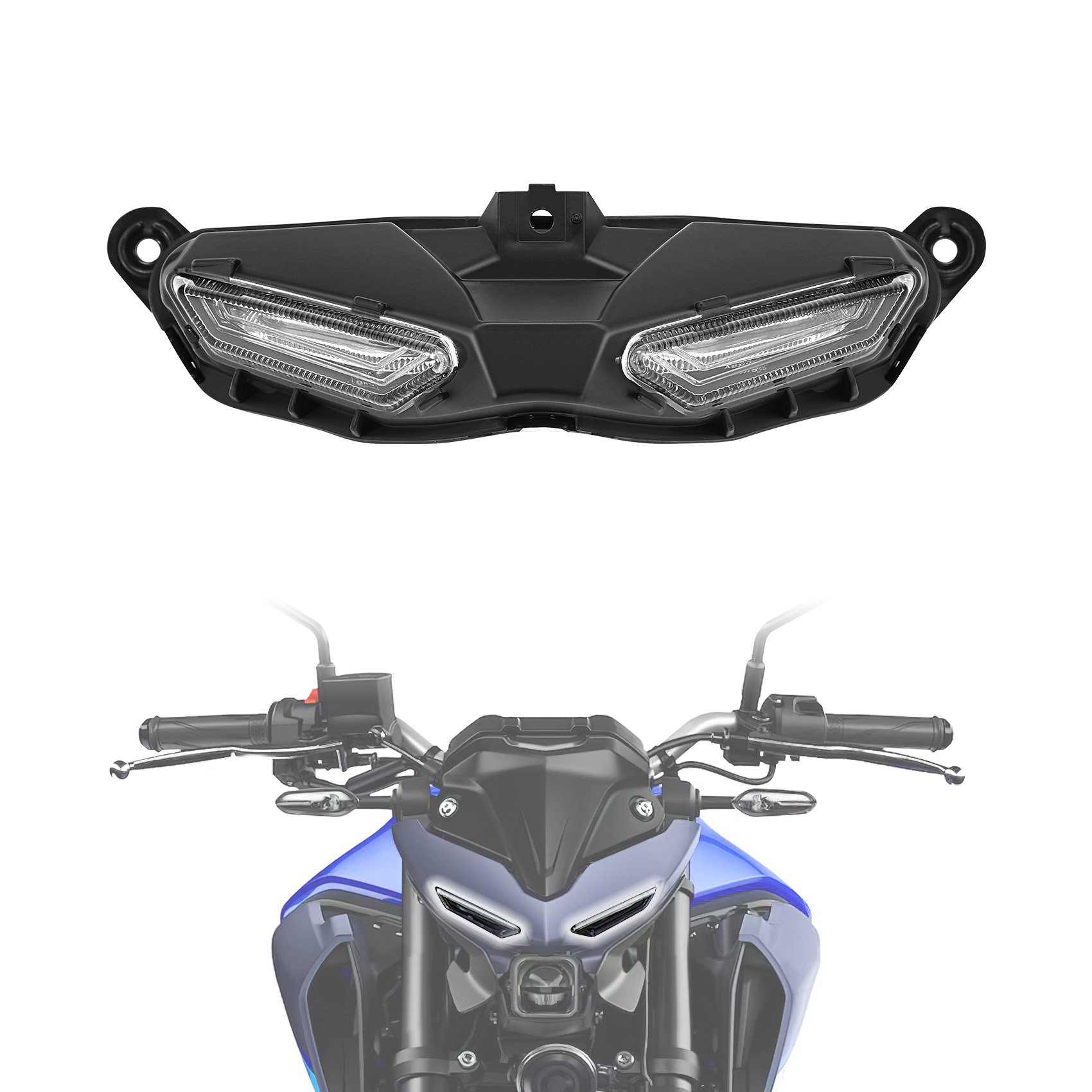 LED フロントランニングパイロットライトランプヤマハ MT-03 MT03 MT-25 MT25 2020-2025 2024 2023 2022 2021 オートバイ