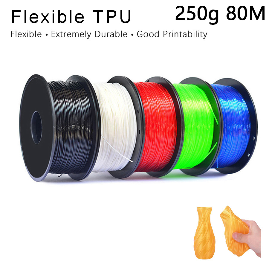 TPU 3D プリンター フレキシブル フィラメント 250g 1.75mm 長さ 80M