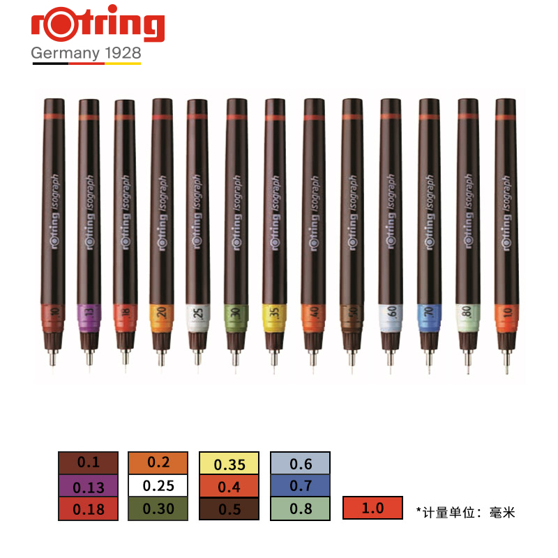 1pc ロットリング充填可能インクニードルペン、0.1-1.0mm フックラインペン、工学図面、絵画、製図に最適