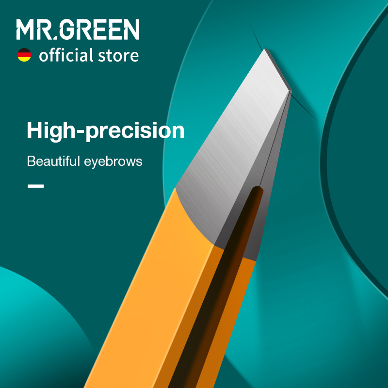 MR.GREEN 眉毛ピンセットカラフルな髪の美しさ細い毛プラーステンレス鋼の斜め眉毛クリップ除去メイクアップツール