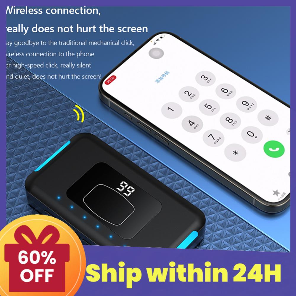 S100 オートクリックデバイス Bluetooth 対応ミュートクリックシミュレータークリッカータッパー Android/iOS スマートフォン用ライブストリーム用