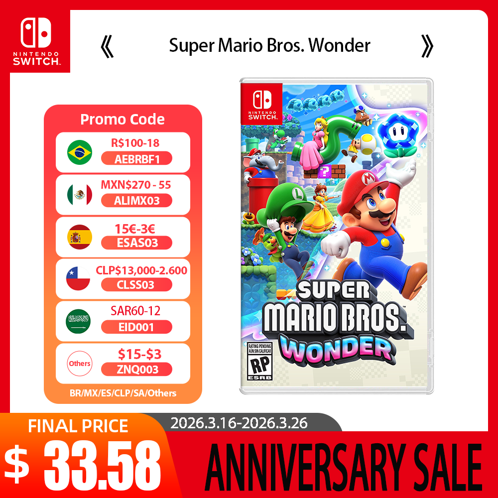 Nintendo Switch ゲーム - スーパーマリオブラザーズ ワンダー - Switch OLED 用ゲームカートリッジ物理カードアドベンチャー
