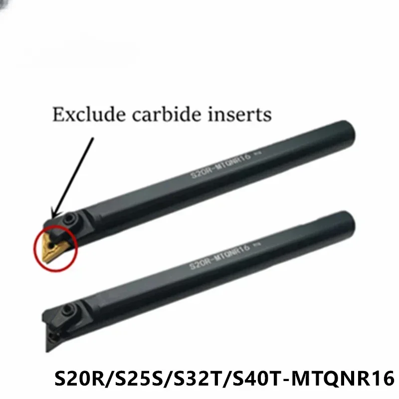 S20R / S25S / S32T / S40T-MTQNR16 cnc 内部旋削工具ホルダー 105 度旋盤機械切削バー MTQNR16 / MTQNL16