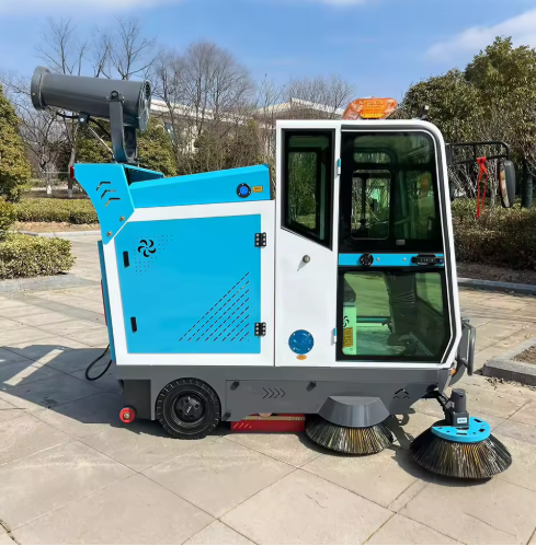 Customized DM-2100H Property Cleaning Sweeping Machine Ride On Electric Industrial Road Floor Scrubber Sweeper For Sale