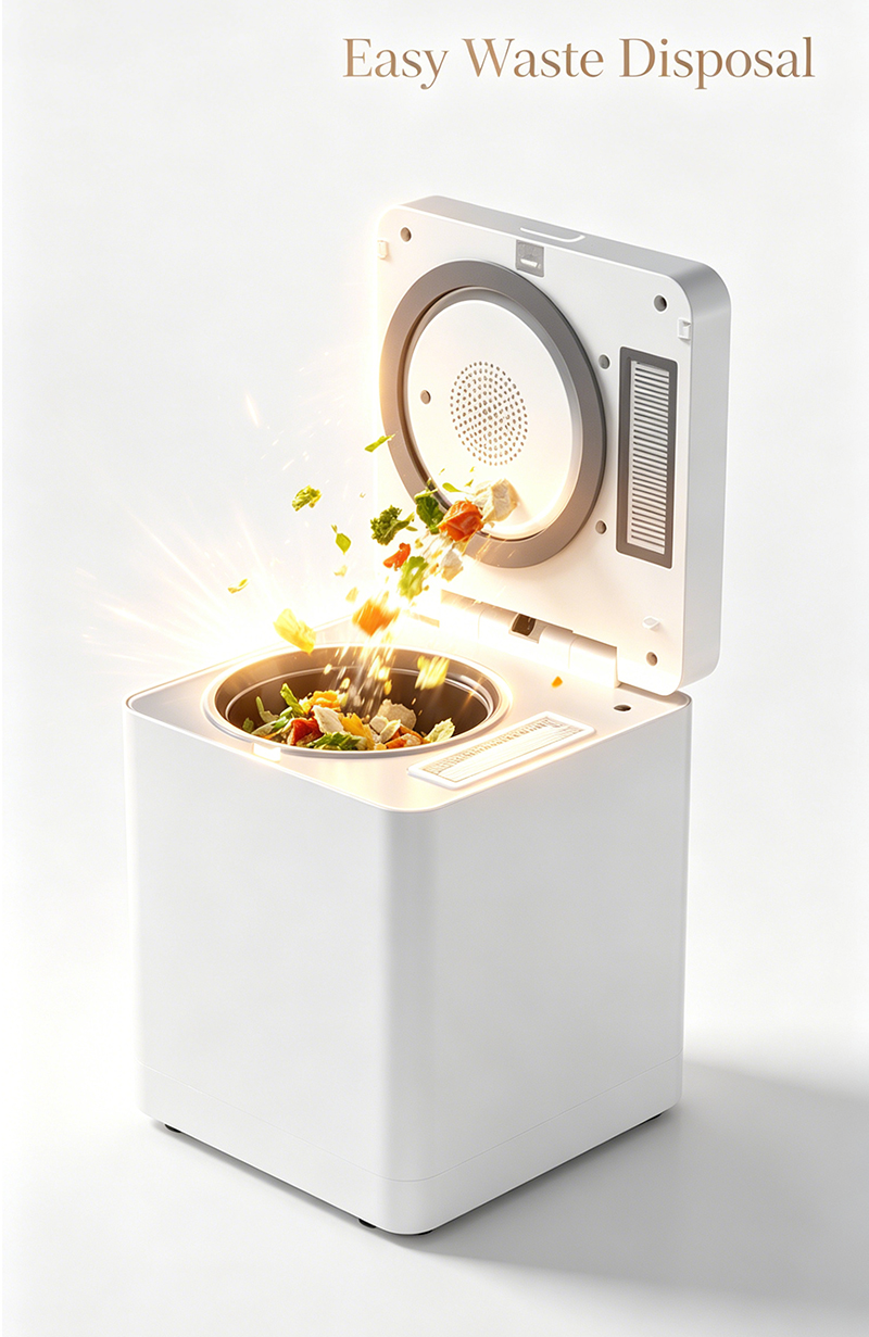 電気キッチン生ごみ処理機コンポスター連続生ごみ処理機堆肥化機プロセッサー
