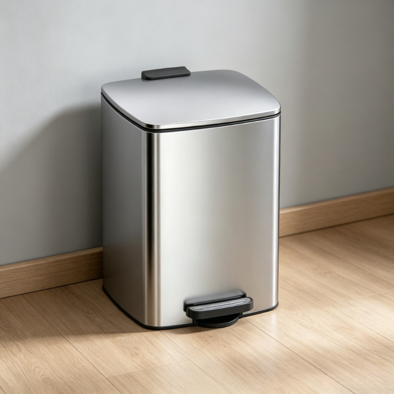 大容量 30L 410 ステンレス鋼ゴミ箱密封蓋付きビジネスオフィスヴィラホテル家庭用キッチンリビングルーム