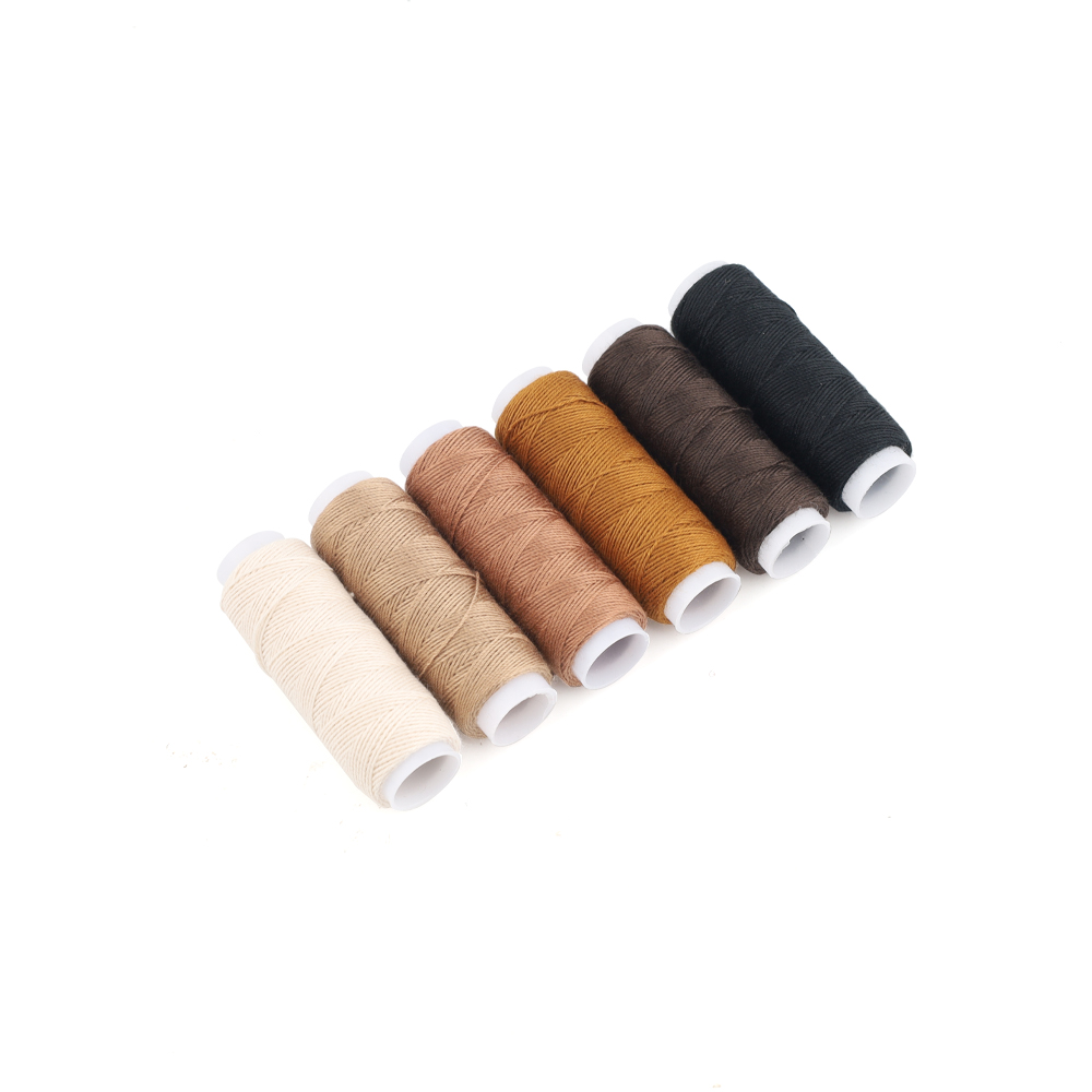 GlamorDove Hair Extension Weaving Thread – Strong Thick Nylon Thread 50m/Roll, 6 Rolls for Weft Sewing & Wig Making