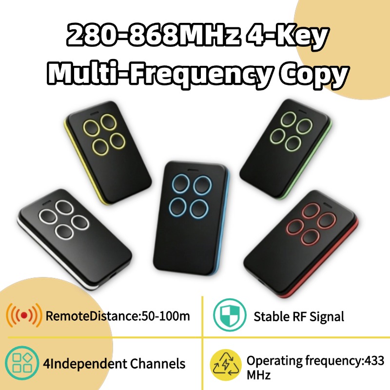 マルチ周波数コピー 300MHz-868MHz 対面送信機ローラーシャッターガレージドア電気自動車リモコン
