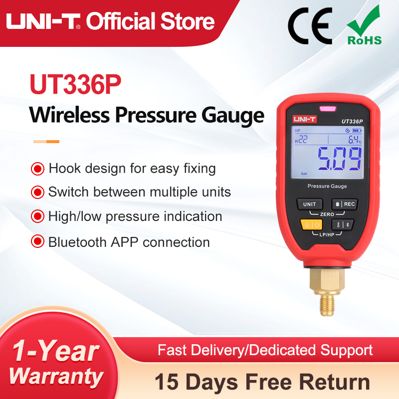 UNI-T UT336P ワイヤレス圧力計 Bluetooth APP 高圧計空調冷凍システムテスター
