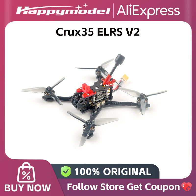 HappyModel Crux35 ELRS V2 3.5 インチ CrazyF411 4S マイクロ フリースタイル FPV レーシング ドローン 4S 750mah バッテリー用