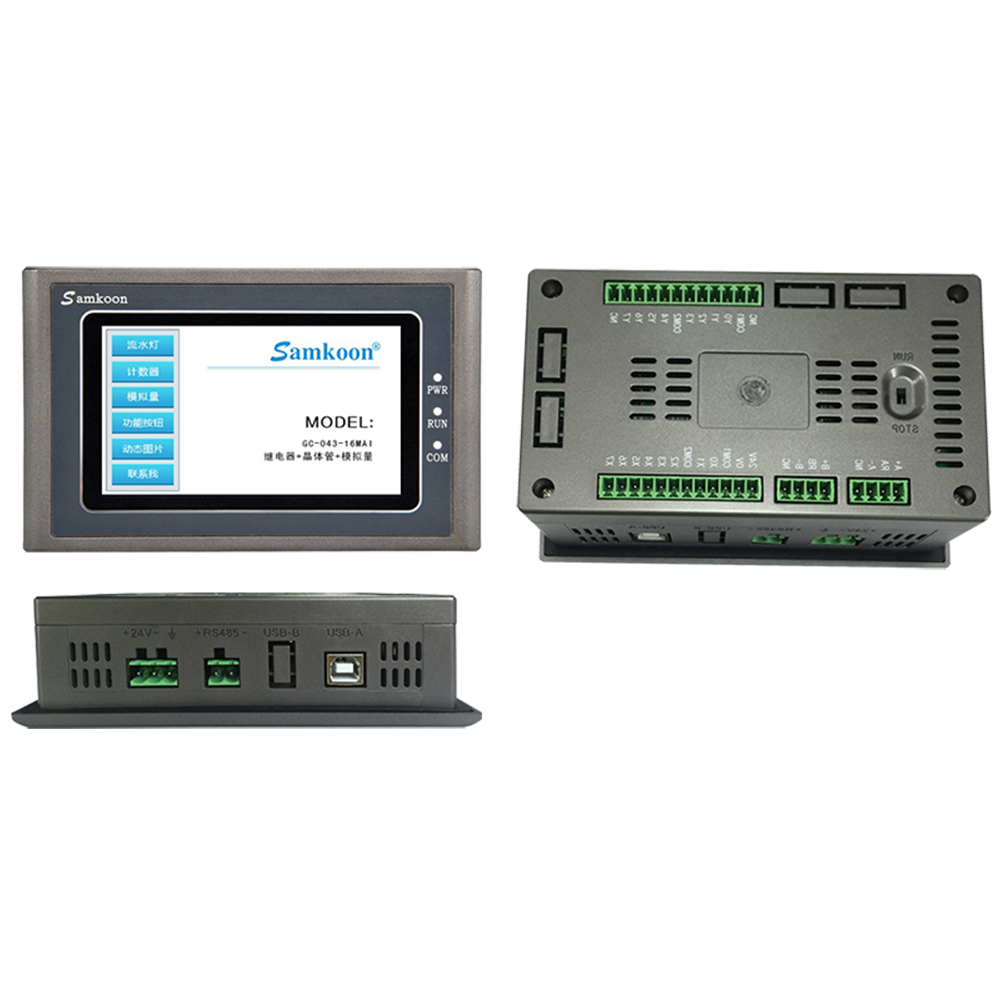 Samkoon 4.3 7.0 インチ画面 HMI PLC 1 台 GT-070-32MT-G GT-043-16MT GC-043-16M-C GC-043-16M2AI-C GC-043-16M4AI-C