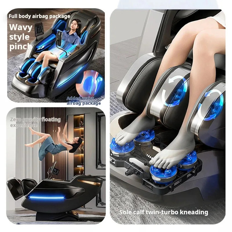 6D 無重力マッサージチェア全身空気圧指圧加熱 Bluetooth 電動リクライニングホームオフィスリラックス Sofa1