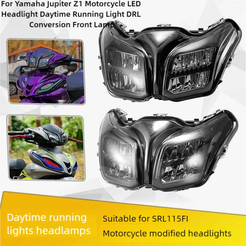 ヤマハジュピター Z1 オートバイ LED ヘッドライトデイタイムランニングライト DRL 変換フロントランプ