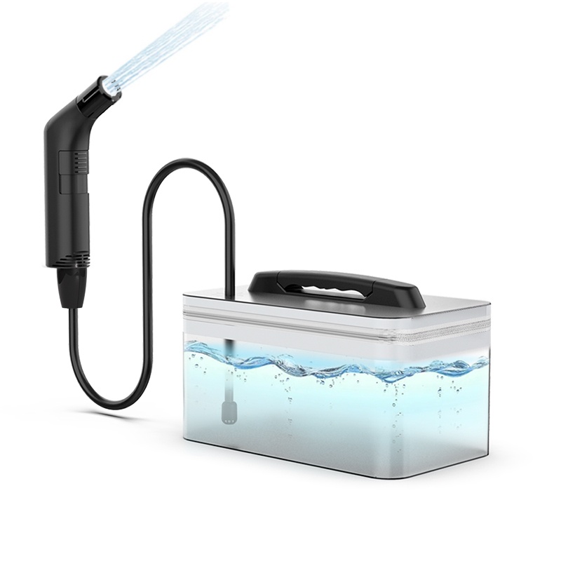 Wower ポータブル電気ビデ 個人衛生クリーニング用 2.3L Shattaf 充電式旅行キャンプビデシャワースプレー