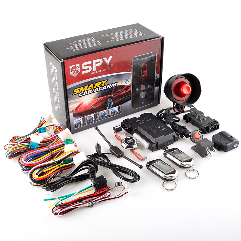 SPY Topbest ユニバーサルカーセキュリティ安全警報システムリモートスターター制御振動センサー車用一方向車警報