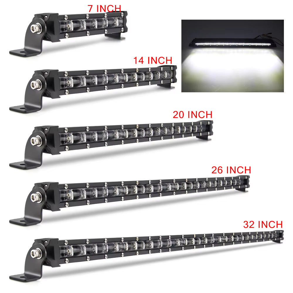 ドライビングライト 6D ライトバー 14''20''26''32 インチ 60W/90W/120W/150W LED ワークライトフラッドビーム LED バーライトオフロードボート 4WD 4x4 トラック SUV ATV の運転用