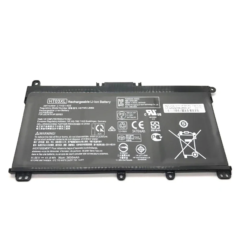 新しい本物の HT03XL ノートパソコンのバッテリー HP Pavilion 14-CE0001LA 14-CE0014TU 14-CE0010CA HSTNN-LB8L L11421-421 250 255 G7 シリーズ用