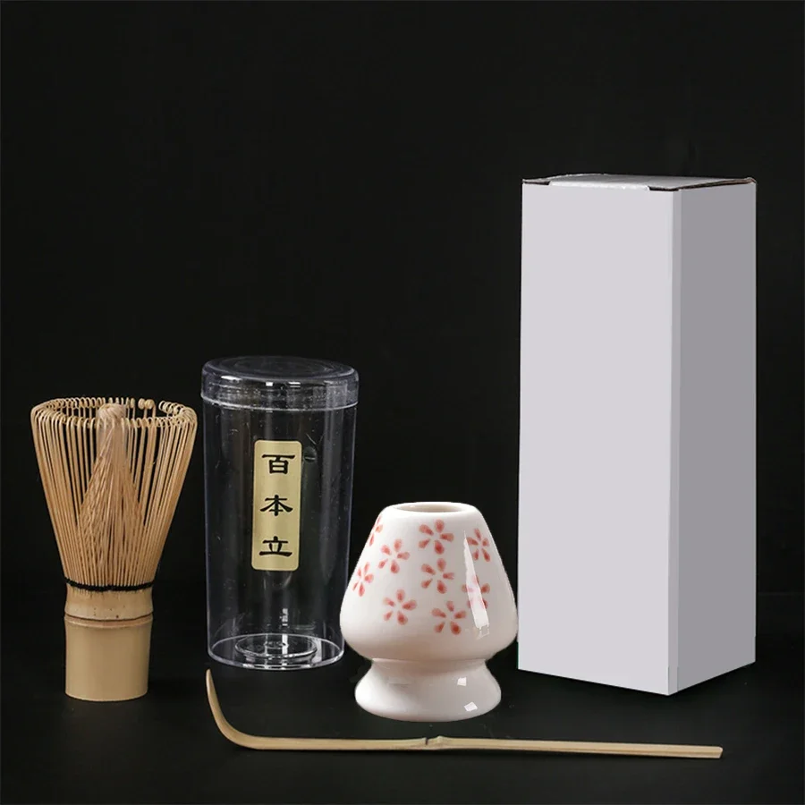 3 ピース/セット茶ブラシ抹茶撹拌ブラシ茶ブラシスタンド日本茶注文ツール 3 個ティースプーンティーホルダー