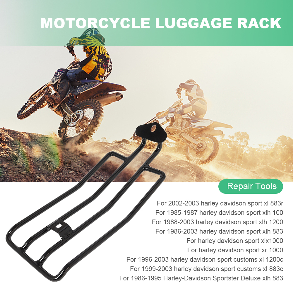 リアフェンダー荷物ラック鉄バイク荷物棚電気メッキ荷物サポートハーレースポーツカスタム Xl 1200C 96-03