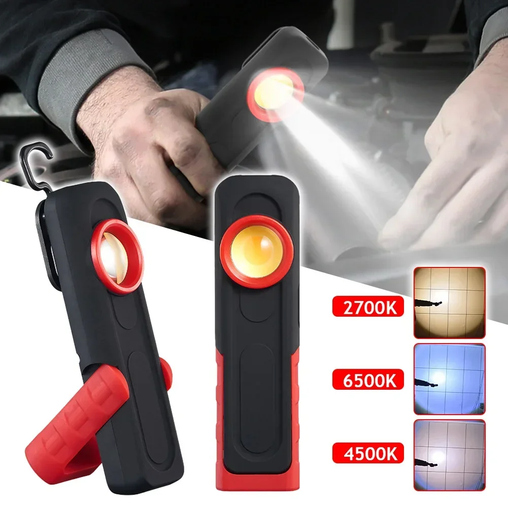 USB 懐中電灯カーディテイリング検査ライト車の塗装仕上げランプスキャンスワール磁気グリップ多機能自動車修理ライト