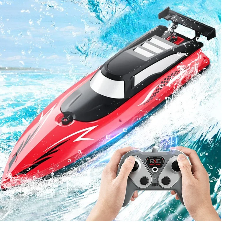 RC バッテリーボート船 2.4Ghz 高速リモコンレーシング船水上スピードボート子供モデルキッズボーイズ屋外プールおもちゃギフト