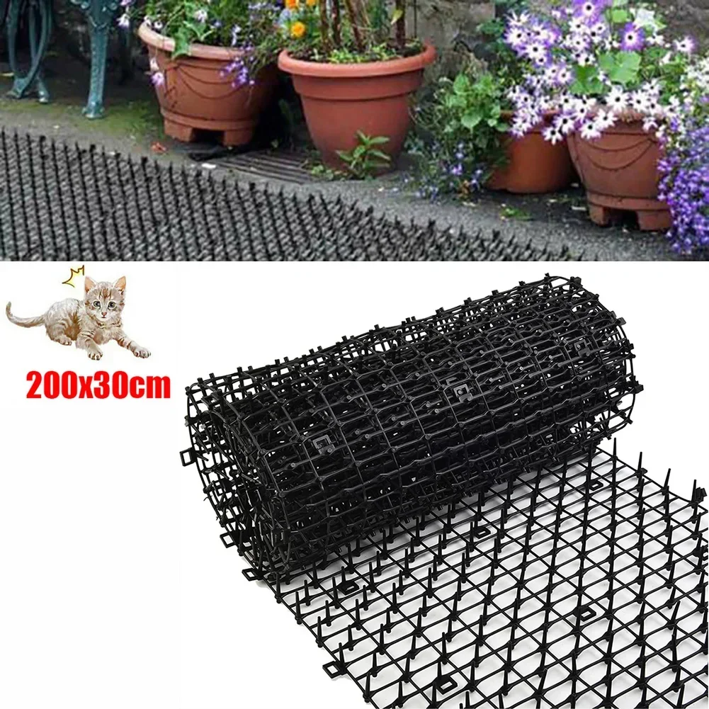 200 センチメートル庭猫スキャットマット忌避マット抗猫犬害虫抑止庭忌避動物怖がらせ猫串メッシュフェンス